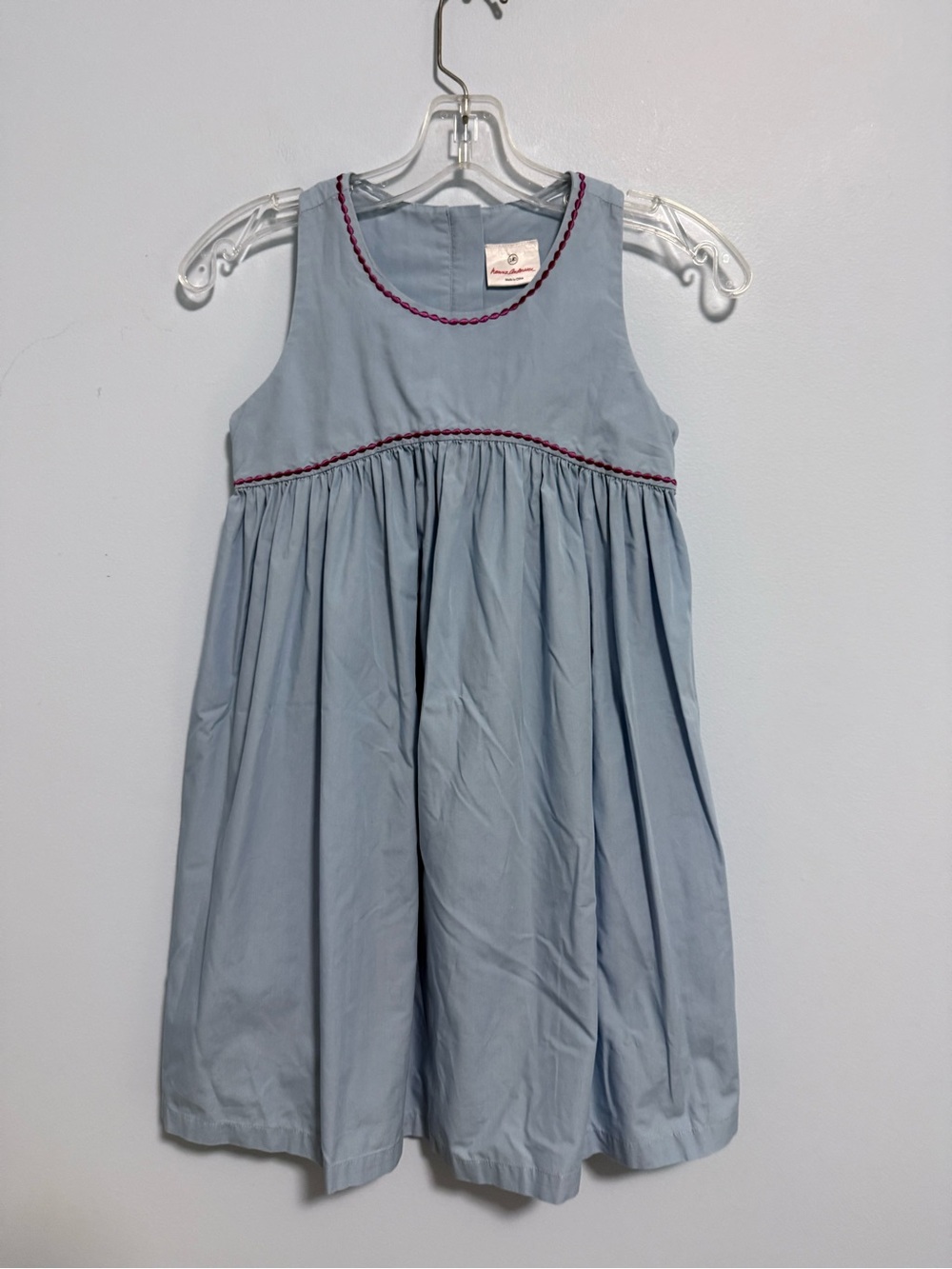 Hanna Andersson Robins Blue Cotton Racerback Summer Dress‎ Size 140(10)